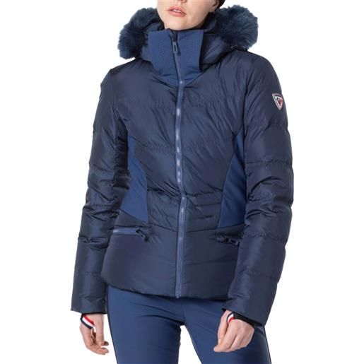 Rossignol - giacca da sci isolante - w ruby merino down jkt dark navy per donne - taglia s, m, l - blu navy