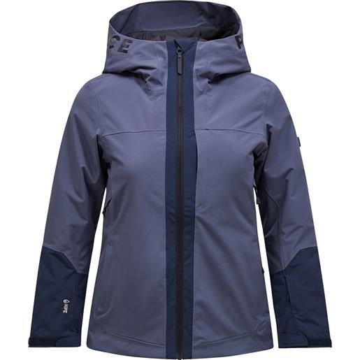 Peak Performance - giacca da sci traspirante - w rider ski jacket ombre blue/blue shadow per donne - taglia xs - blu navy