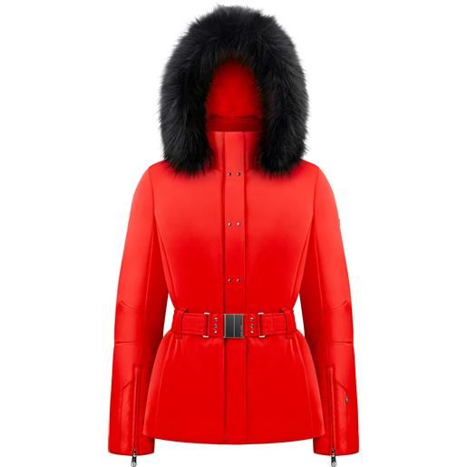 Poivre Blanc - giacca da sci chic con cintura - stretch ski jacket scarlet red 9 per donne - taglia xs - rosso