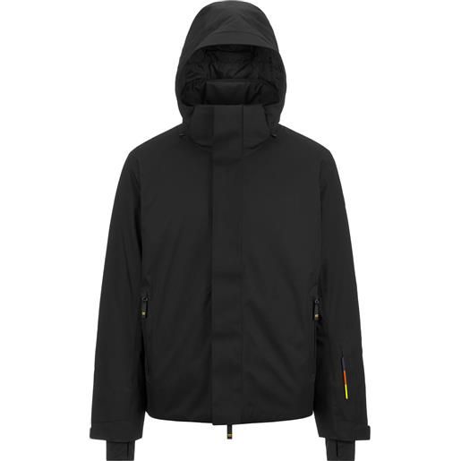 K-Way - giacca da sci in primaloft® - malamot black pure per uomo in pelle - taglia s, m, l, xl, xxl - nero