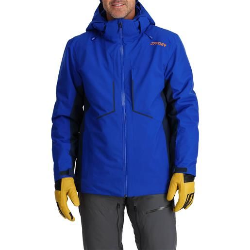 Spyder - giacca isolante da sci - primer jacket electric blue per uomo in poliestere riciclato - taglia s, l, xl