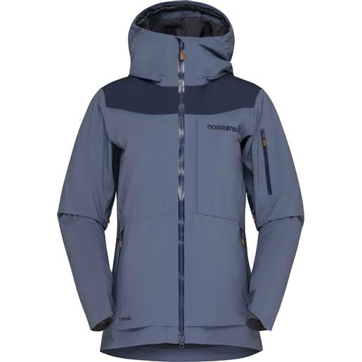 Norrona - giacca da sci freeride impermeabile e traspirante - tamok gore-tex jacket w's vintage indigo per donne - taglia xs, s, m, l - blu
