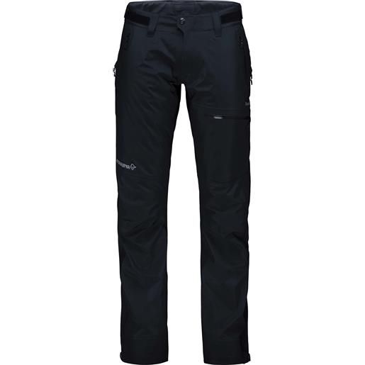 Norrona - pantaloni protettivi in gore-tex - falketind gore-tex pants w's caviar per donne - taglia xs, s, m, l - nero