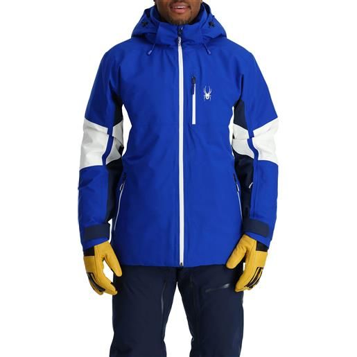 Spyder - giacca tecnica impermeabile e traspirante - epiphany jacket electric blue per uomo in pelle - taglia s, m, l, xl
