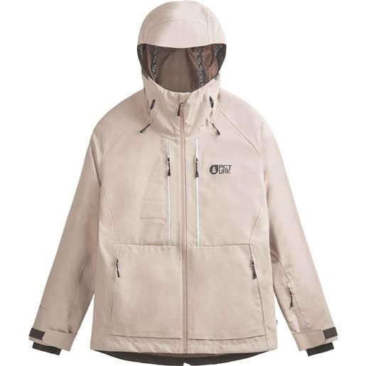 Picture Organic Clothing - giacca di protezione - aeron 3l jkt shadow gray per donne in pelle - taglia xs, s, m, l - rosa