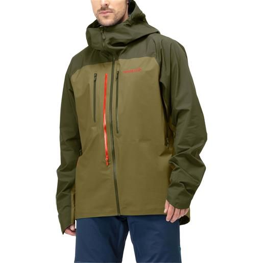 Norrona - giacca da sci/snowboard gore-tex® - lyngen gore-tex jacket m's olive drab/olive night per uomo in nylon - taglia s, l - kaki