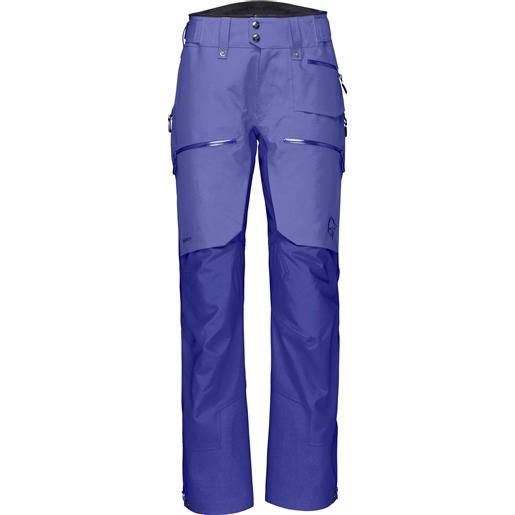 Norrona - pantaloni protettivi - lofoten gore-tex pro pants w's violet storm/royal blue per donne - taglia xs, s, l - viola