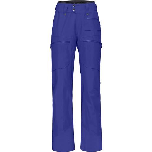 Norrona - pantaloni da sci isolanti - lofoten gore-tex insulated pants w's royal blue per donne in pelle - taglia xs, s, l