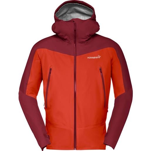 Norrona - giacca protettiva - falketind gore-tex jacket m's arednalin/rhubarb per uomo - taglia m, l, xl - rosso