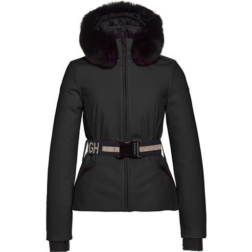 Goldbergh - giacca da sci isolante - hida faux fur black per donne - taglia 36 ho - nero