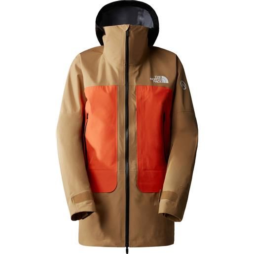 The North Face - giacca da sci performante - w summit verbier gtx jacket radiant orange/almond butter per donne in nylon - taglia xs, s, l - arancione