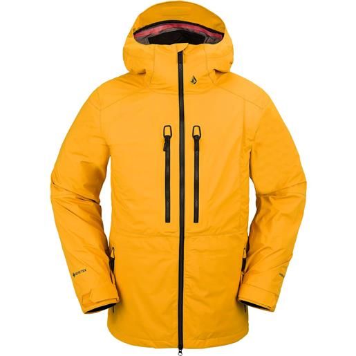 Volcom - giacca da snowboard - guide gore-tex jacket gold per uomo - taglia l, xl - giallo