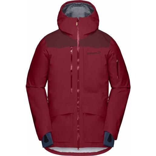 Norrona - giacca protettiva - tamok gore-tex performance shell jacket m's rhubarb per uomo - taglia s, m, xl - rosso