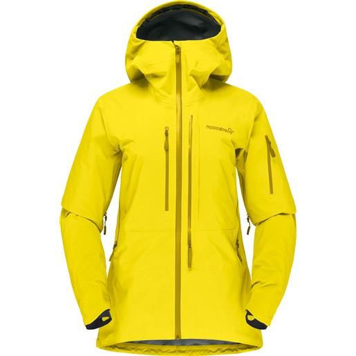 Norrona - giacca protettiva - lofoten gore-tex pro jacket w's blazing yellow per donne - taglia s - giallo