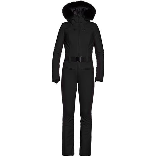 Goldbergh - tuta da sci softshell - parry faux border ski jumpsuit black per donne in softshell - taglia 34 ho, 36 ho, 38 ho - nero