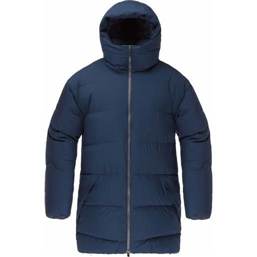 Norrona - piumino lungo - oslo duvet jacket w indigo night per donne in nylon - taglia xs, s, m, l - blu navy