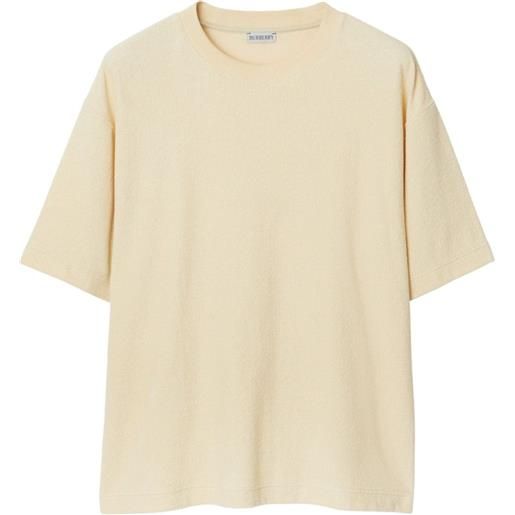 BURBERRY t-shirt in spugna di cotone
