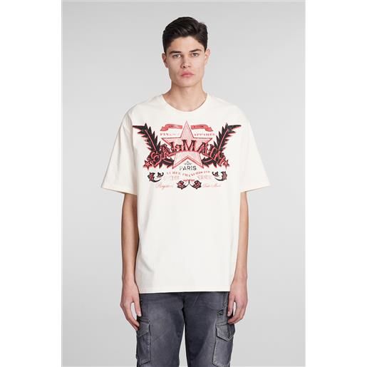 Balmain t-shirt in cotone beige