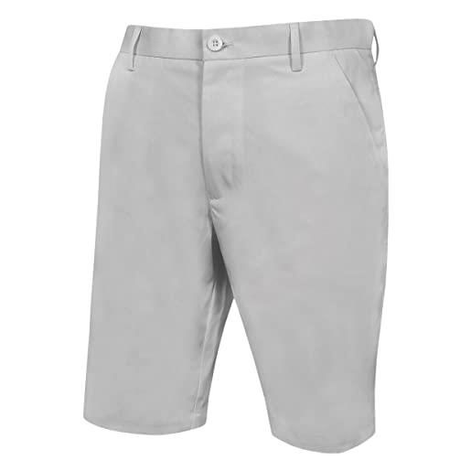 Stuburt endurance tech active - pantaloncini sportivi da golf elasticizzati e traspiranti, uomo, sbsho1038, grigio chiaro, 34