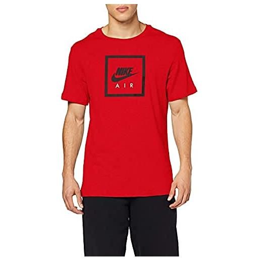 Nike air t-shirt manica corta uomo, red, l