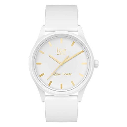 Ice-watch - ice solar power white gold - orologio bianco da donna con cinturino in silicone - 018474 (small)