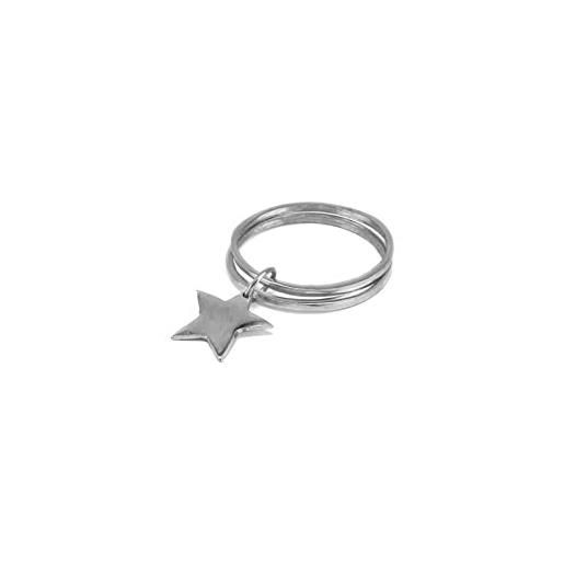 Vestopazzo al00149 - bracciale doppio bangle stella, in alluminio riciclato