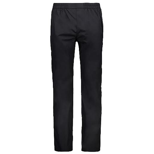 CMP, pantalone antipioggia uomo con zip laterali su tutta la lunghezza, nero, c27