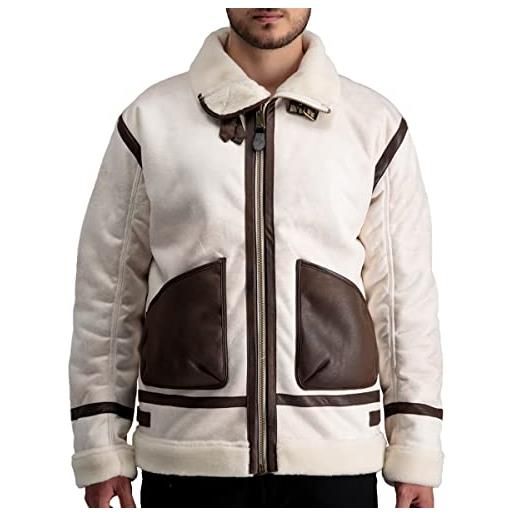 Alpha industries b3 arctic giacca invernale da uomo, vintage white