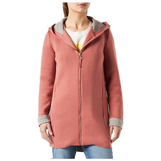 Only onllena bonded hood coat cs cc otw giacca transitional, withered rose, m donna