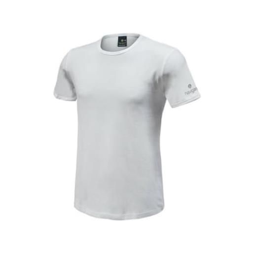 Navigare confezione 3 t-shirt uomo girocollo cotone elasticizzato colore bianco e nero b2y570 bianco, 5/l