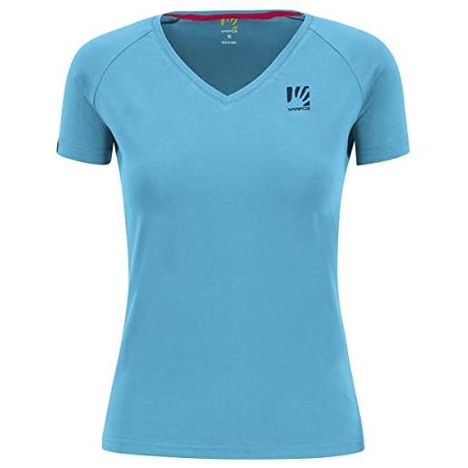KARPOS genz. W t-shirt, blu (blue atoll), m donna