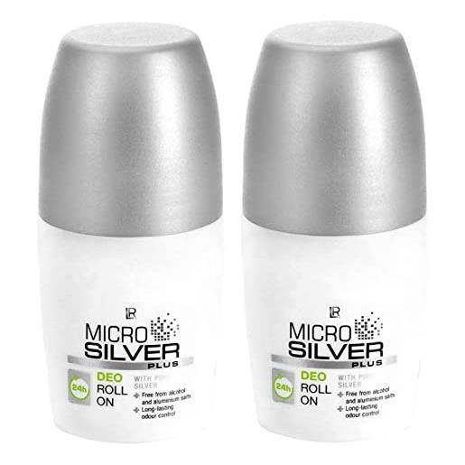 MICROSILVER PLUS lr, microsilver plus, deodorante roll-on (2 x 50 ml, etichetta in lingua italiana non garantita)