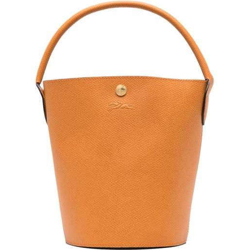 Longchamp borsa a secchiello épure piccola - arancione