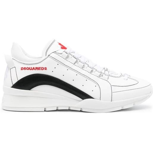 Dsquared2 sneakers con ricamo - bianco