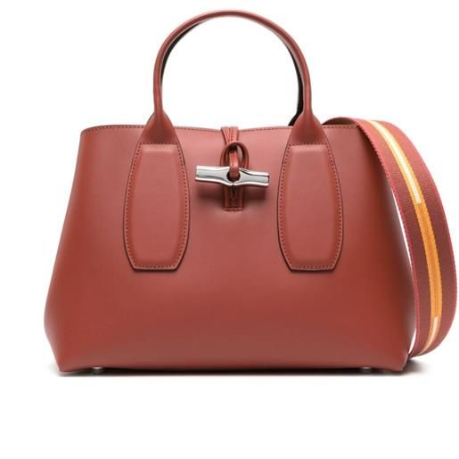 Longchamp borsa tote roseau media - rosso