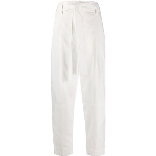 3.1 Phillip Lim pantaloni crop con cintura - bianco