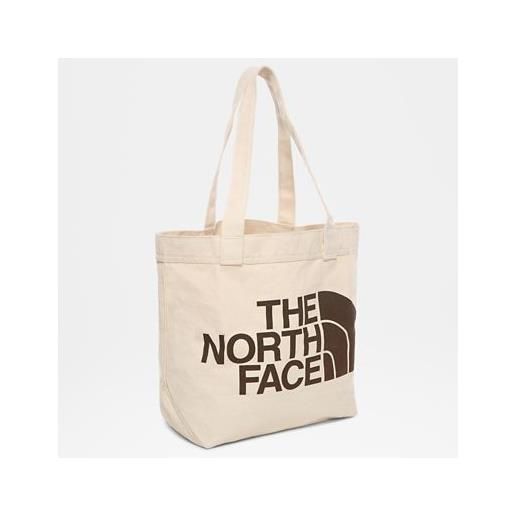 TheNorthFace the north face tote in cotone weimaraner brown large logo print taglia taglia unica donna