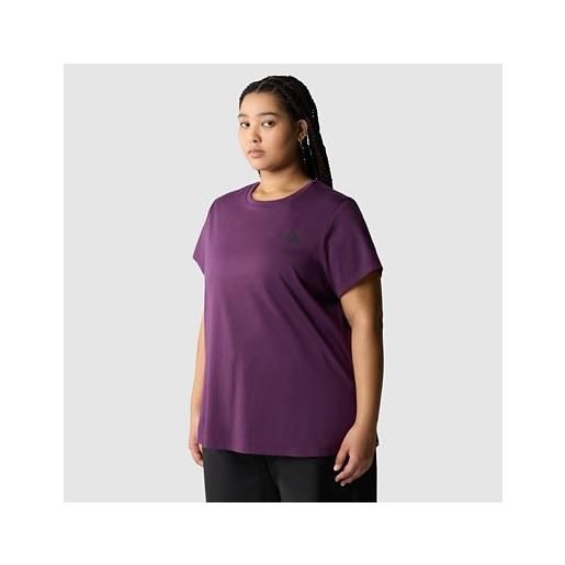 TheNorthFace the north face t-shirt plus size simple dome da donna black currant purple taglia 2x donna