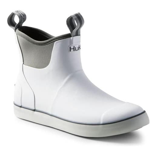 HUK scarpe rogue wave | stivali pesca ad alte prestazioni, pioggia uomo, bianco nuovo, 9