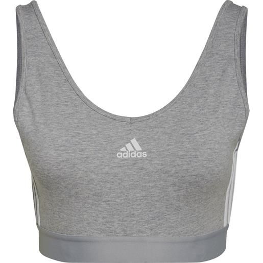 ADIDAS top corto adidas donna essentials 3-stripes with removable pads