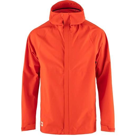 Fjällräven high coast hydratic trail jacket arancione s uomo