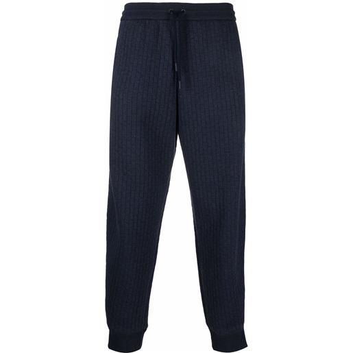 Giorgio Armani pantaloni con banda laterale - blu