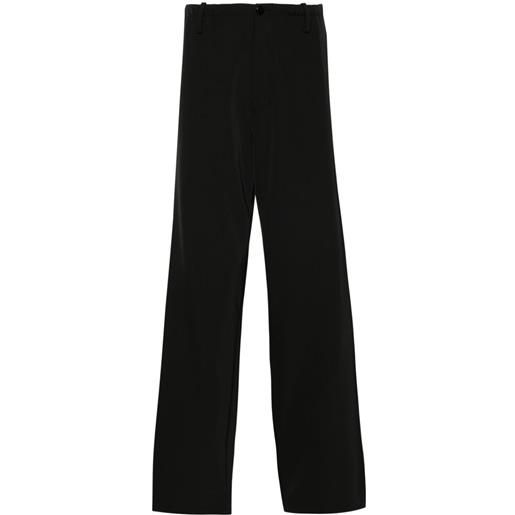 MM6 Maison Margiela pantaloni a vita alta - nero