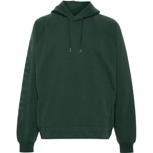 Jacquemus top le hoodie typo - verde