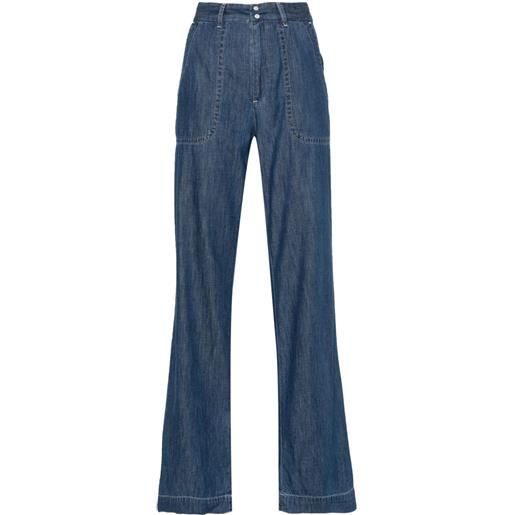 A.P.C. jeans dritti a vita alta - blu