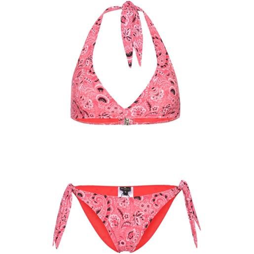 ETRO set bikini con stampa paisley - rosa