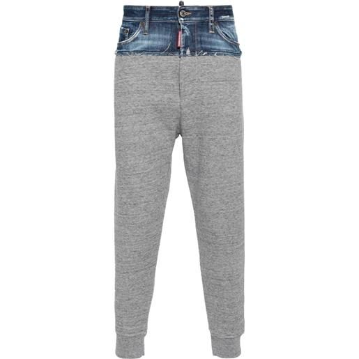 Dsquared2 pantaloni affusolati - grigio