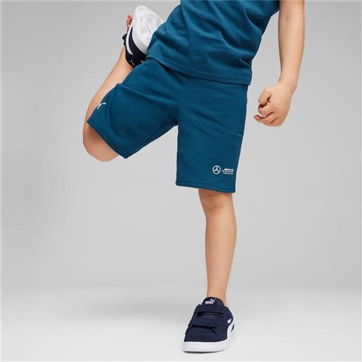 PUMA shorts mercedes-amg petronas motorsport da bambini, blu/altro