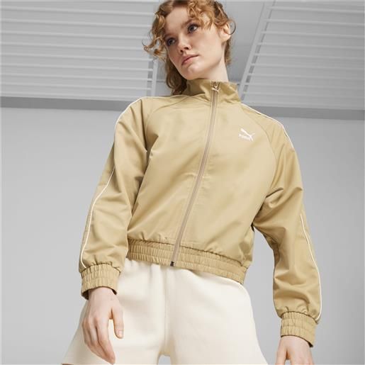 PUMA giacca track jacket t7 da donna, beige/altro