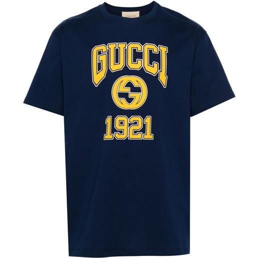 Gucci t-shirt con stampa - blu
